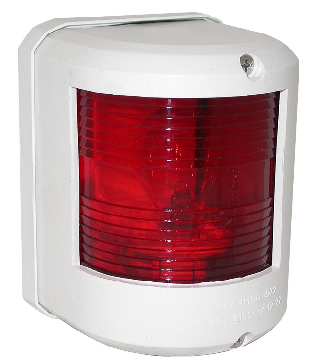 Бортовой огонь UTILITY 78, красный, белый корпус, арт. 10242409,          Osculati 