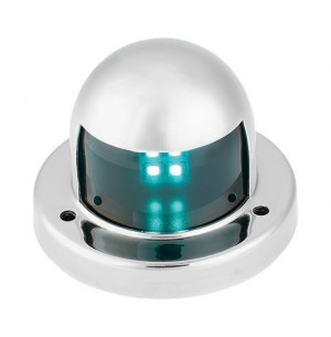 Огонь ходовой светодиодный, нержавеющий корпус, зеленый 12 В, SeaFlo