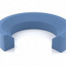 Кольцо 18,5х23,9х1,5х0,8 аналог ED RING 21 DIN 3869 G 1/2 профильное,M87/синий, 70-08-93409-poly , арт. 70-08-93409-poly,          Полиуретан 