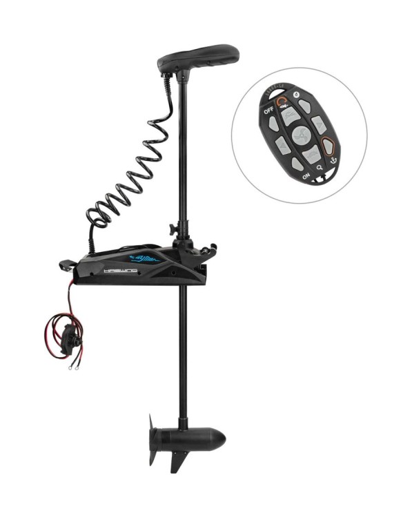 Троллинговый электромотор Haswing Cayman B 55 lbs/137 см/12v/GPS (электроякорь), черный, арт. HE-50736-137_B,          Haswing 