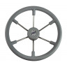 Рулевое колесо LEADER TANEGUM серый обод серебряные спицы д. 400 мм 
