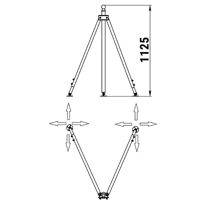 Стойка для буксировки лыжника, арт. 030502T,          Техномарин 