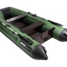 Надувная лодка ПВХ, АКВА 2900 слань-книжка киль, зеленый/черный, арт. 00199116,          АКВА 