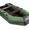 Надувная лодка ПВХ, АКВА 2900 слань-книжка киль, зеленый/черный, арт. 00199116,          АКВА 