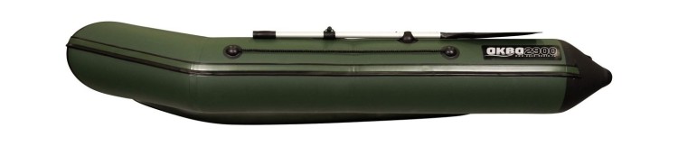 Надувная лодка ПВХ, АКВА 2900 слань-книжка киль, зеленый/черный, арт. 00199116,          АКВА 