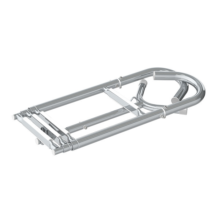 Трап телескопический носовой, 4 белых ступени (ширина 260 мм.), арт. 040107WT,          Техномарин 