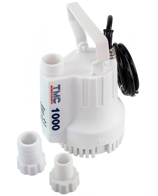 Трюмная помпа с вертикальным патрубком и рукояткой, 60 л/мин, 12 В, арт. 10247835,          TMC 