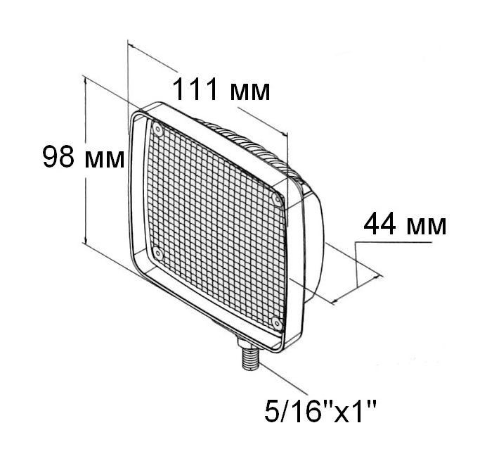Прожектор светодиодный 10 диодов, 800 лм, 9-36 В, арт. C91031W_800lm,          Easterner 