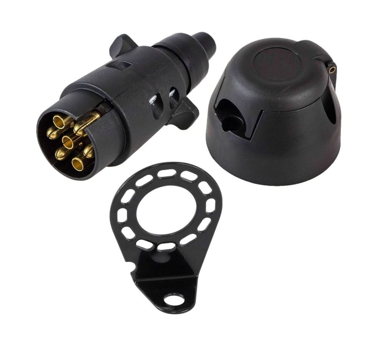 Вилка и розетка прицепа c кронштейном (комплект TRC1PE), арт. TRC1PE,          Ningbo Era Vehicle 