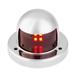 Огонь ходовой светодиодный, нержавеющий корпус, красный 12 В, SeaFlo
