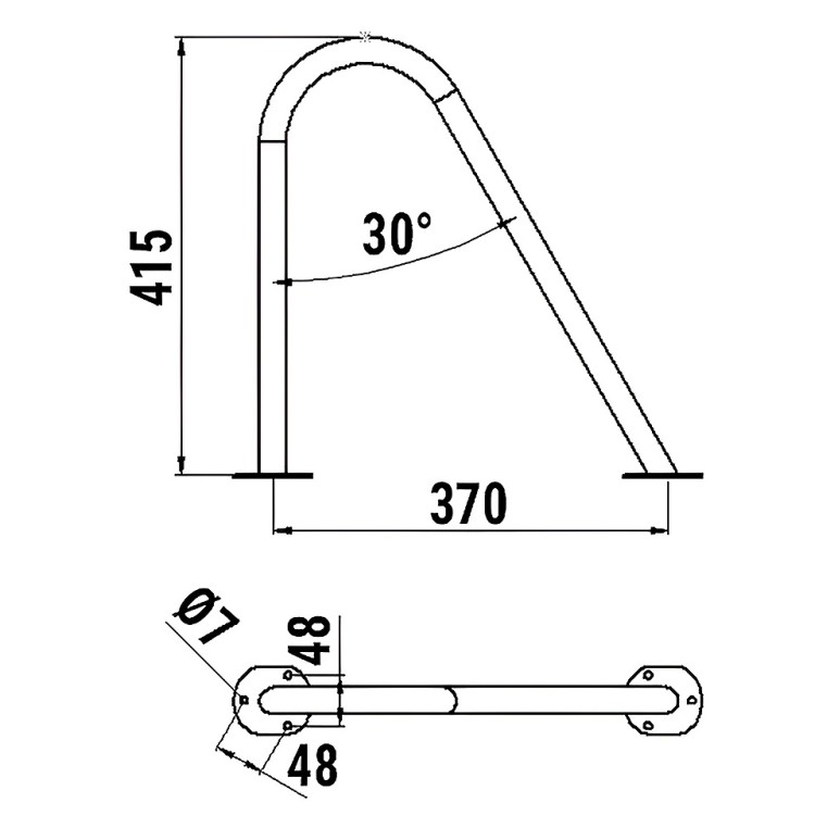 Леер носовой малый из нерж. стали, арт. 10269310,  
