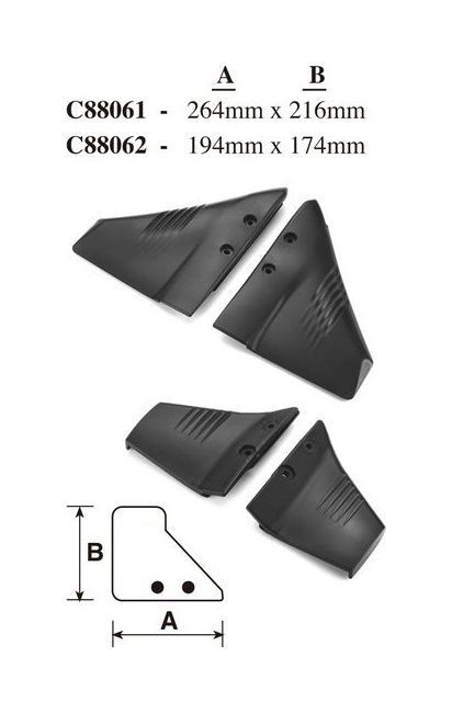 Гидрокрыло 264х216 мм с крепежом, 8-100 л.с., арт. C88061,          Easterner 