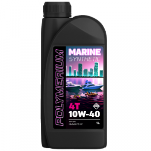 Масло POLYMERIUM MARINE 4T 10W-40 1L, plmma410401 