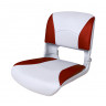 Сиденье пластмассовое складное с подложкой Deluxe All Weather Seat, бело-красное, арт. 75113WR,          Newstarmarine 