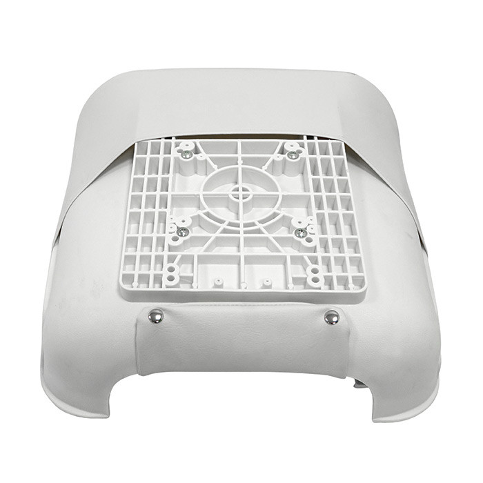 Сиденье пластмассовое складное с подложкой Deluxe All Weather Seat, бело-красное, арт. 75113WR,          Newstarmarine 