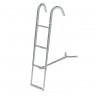 Трап телескопический носовой, 4 серых ступени (ширина 260 мм.), арт. 040107GT,          Техномарин 