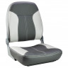 Кресло складное мягкое SPORT с высокой спинкой, серый/темно-серый 