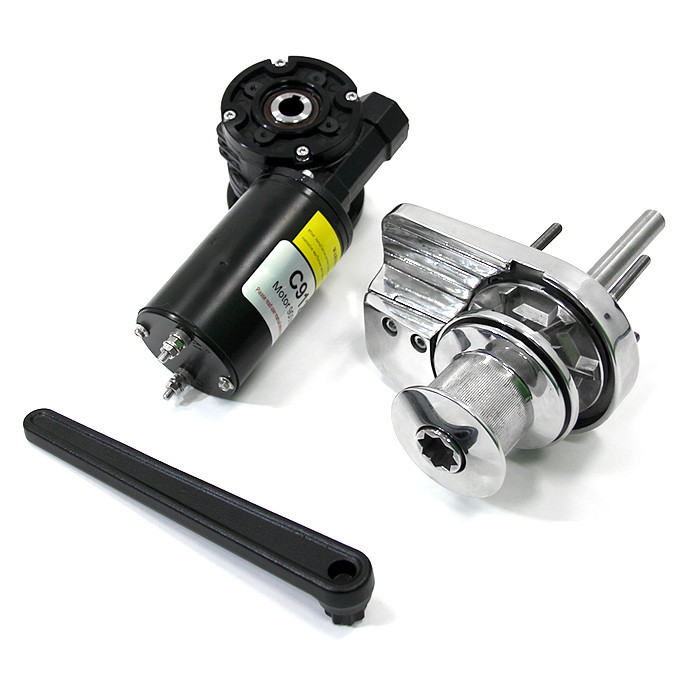 Лебедка якорная серии-C Heavy Duty Style (c барабаном) 600Вт, 12В, цепь 6 мм/веревка 12 мм, арт. C612C-6MM,          Bada 