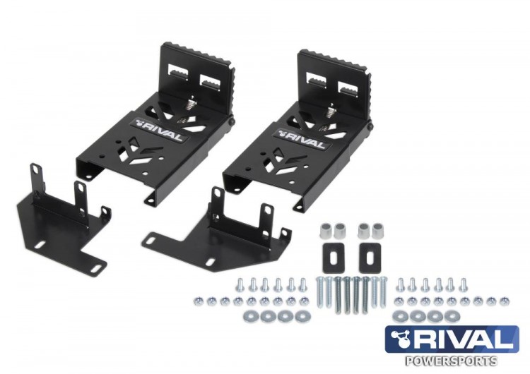 Подножки листовые Yamaha Grizzly + комплект крепежа, арт. 444.0037.1-riv,          Rival 