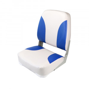 Кресло складное мягкое Skipper синий/серый