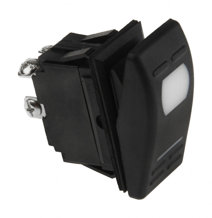 Переключатель двухпозиционный ON-OFF 12 В/16А 4Р с подсветкой, арт. AES111854,          AES.Co  Переключатель двухпозиционный ON-OFF 12 В/16А 4Р с подсветкой, арт. AES111854,          AES.Co