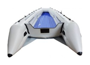 Надувная лодка ПВХ, Шерпа 430К, килевая, серая