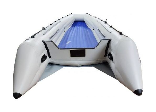 Надувная лодка ПВХ, Шерпа 430К, килевая, серая, арт. SHR430KG,          Lodkivydra 