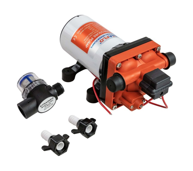 Помпа водоподающая мембранная SeaFlo, 24 В, 15 л/мин, 4.0 бар, 7 А, арт. SFDP204005542,          SeaFlo 