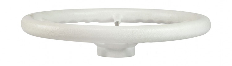 Рулевое колесо RIVA RSL обод белый, спицы серебряные д. 360 мм, арт. VN735022-08,          Volanti Luisi 