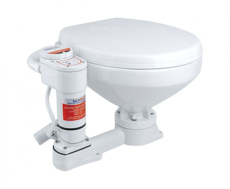 Унитаз электрический, 12В, арт. SFMTE102R,          SeaFlo 
