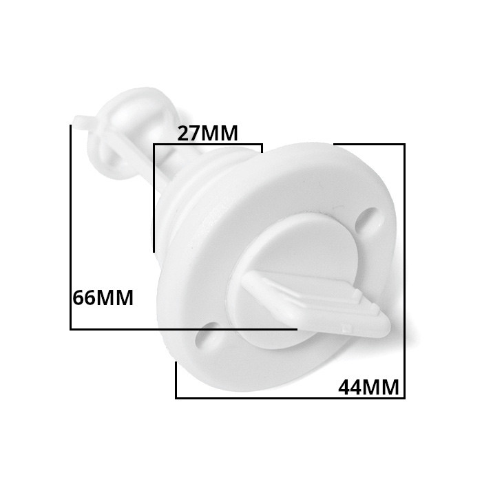 Заглушка дренажная круглая SUNFINE 43x66 мм, пластик белый, арт. SF20327-2,          SUNFINE MARINE 