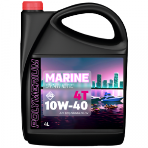 Масло POLYMERIUM MARINE 4T 10W-40 4L, plmma410404 