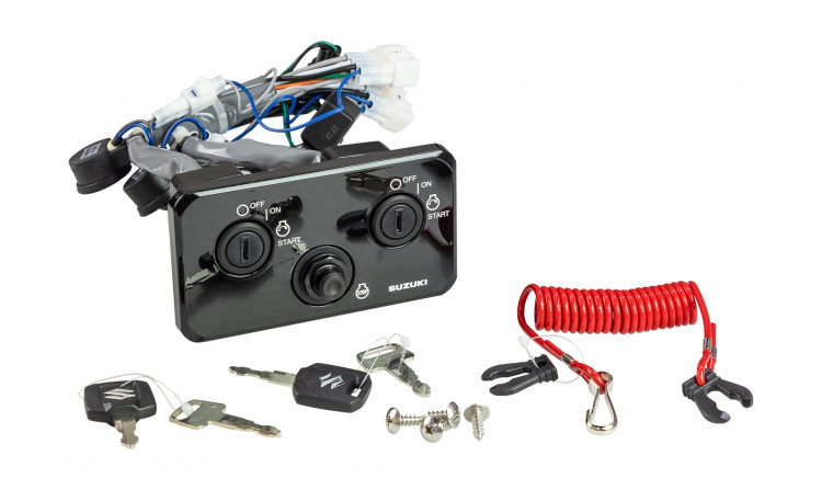 Панель замка зажигания Suzuki, горизонтальная (2 мотора), арт. 3710098L30000,          SUZUKI 