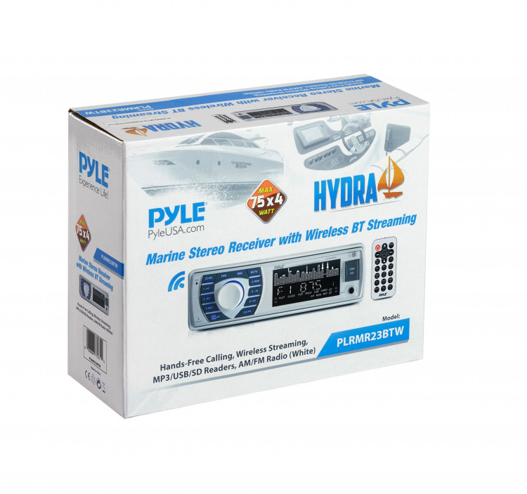 Морская магнитола 1DIN PYLE PLMR23BTW, арт. PLRMR23BTW,          PYLE  Морская магнитола 1DIN PYLE PLMR23BTW, арт. PLRMR23BTW,          PYLE