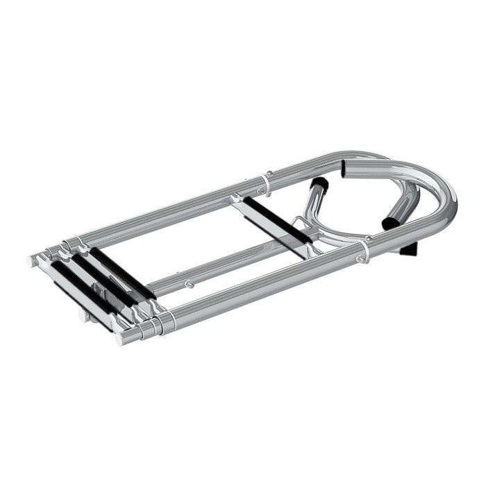 Трап телескопический носовой, 4 черных ступени (ширина 260 мм.), арт. 040107BT,          Техномарин 