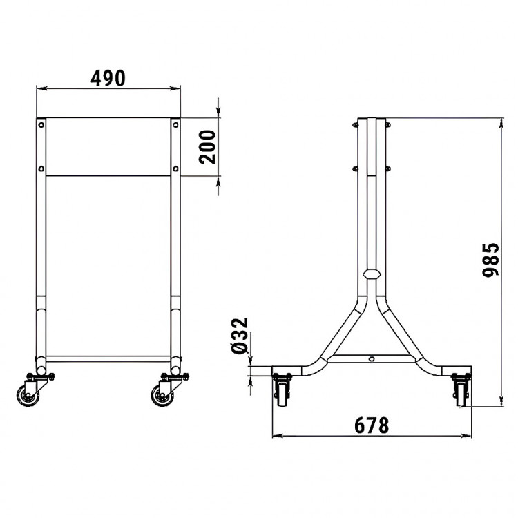 Стойка для 1-го ПЛМ передвижная, арт. 10269372,  