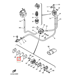 Мембрана топливного насоса Yamaha 20-90 (RT)