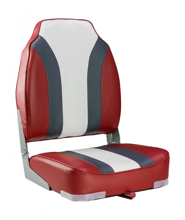 Кресло мягкое складное Rainbow, обивка винил, цвет красный/угольный/белый, арт. 75107RCW-MR,          Marine Rocket  Кресло мягкое складное Rainbow, обивка винил, цвет красный/угольный/белый, арт. 75107RCW-MR,          Marine Rocket