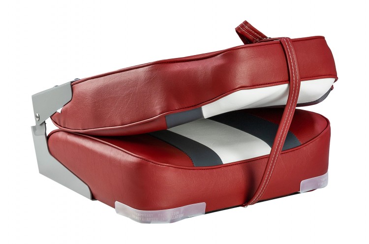 Кресло мягкое складное Rainbow, обивка винил, цвет красный/угольный/белый, арт. 75107RCW-MR,          Marine Rocket  Кресло мягкое складное Rainbow, обивка винил, цвет красный/угольный/белый, арт. 75107RCW-MR,          Marine Rocket