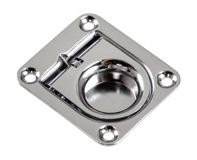 Ручка палубная потайная 44х37х1 мм, нержавеющая, подпружиненная, арт. 11463,          Youthful  Ручка палубная потайная 44х37х1 мм, нержавеющая, подпружиненная, арт. 11463,          Youthful