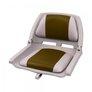 Кресло складное пластиковое с мягкими накладками, коричневый, SK75109BRN-ts