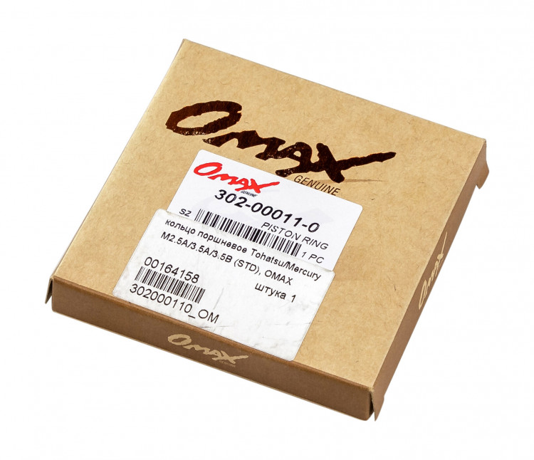 Кольцо поршневое Tohatsu/Mercury M2.5A/3.5A/3.5B (STD), арт. 302000110_OM,          OMAX 