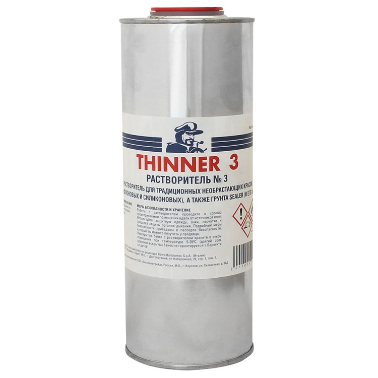 Растворитель № 3, 1 л, арт. 10265852,          Мореман 