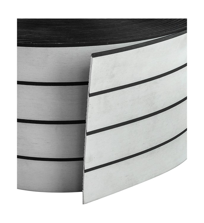 Покрытие палубное 200ммx5мм, серый, черная полоса, Marine Rocket, арт. MR0005_,          MARINE ROCKET 