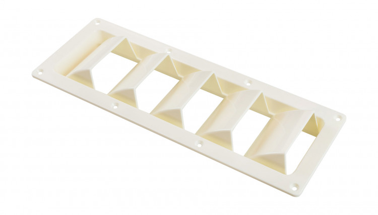 Решетка воздухозаборника 340х121х50 мм, белый, арт. 15206W,          Youthful 