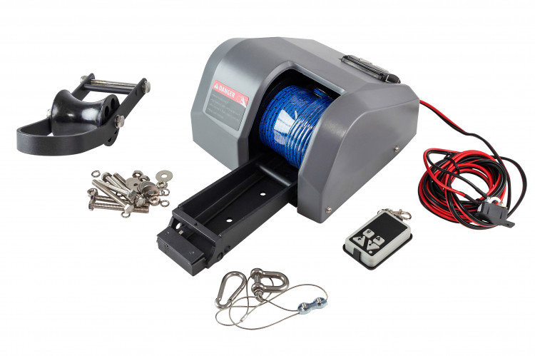 Лебедка якорная autoTRAC AUTODEPLOY 35SW, серая, арт. NSATD35SWGRY,          AutoTRAC 