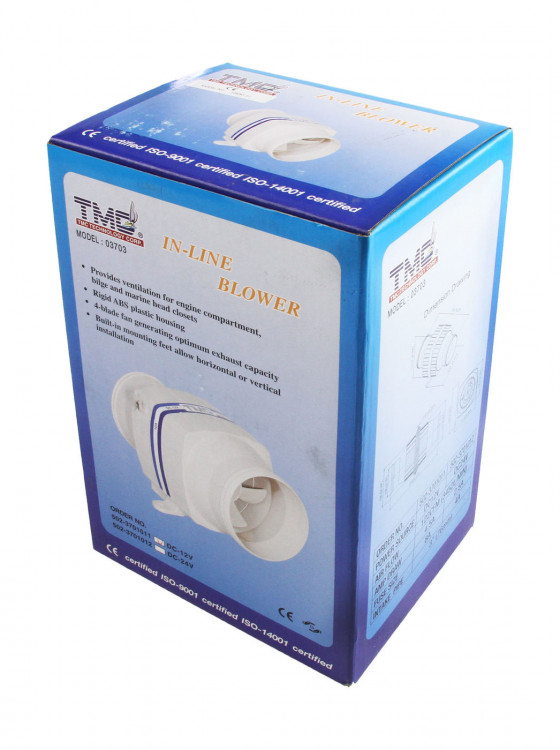 Вентилятор электрический 12V, 3А, 3452 л/мин, арт. 1069012,          TMC 