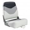 Кресло мягкое складное Premium, обивка винил, цвет белый/серый/угольный, арт. 75128WGC-MR,          MARINE ROCKET 