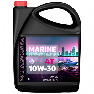 Масло POLYMERIUM MARINE 4T 10W-30 4L, plmma410304 