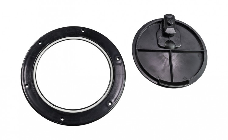 Лючок палубный 190 мм, черный, арт. 20-840-50,          Osculati  Лючок палубный 190 мм, черный, арт. 20-840-50,          Osculati